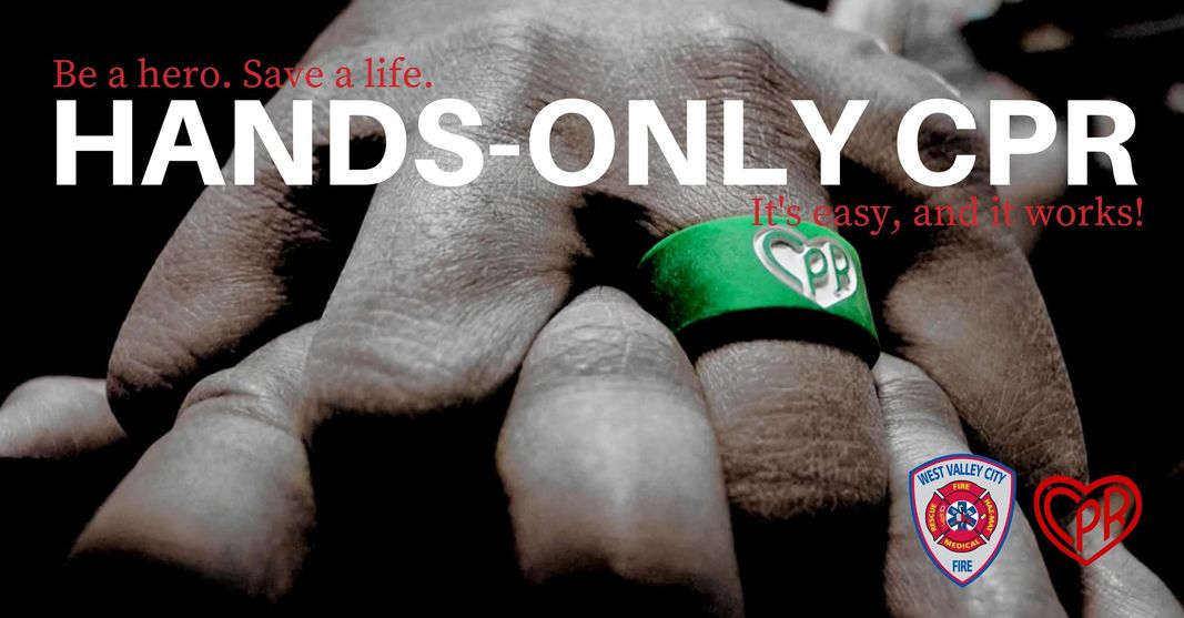 Join us tonight for our FREE Hands-Only CPR and Stop the Bleed Class. The class is offered at two times: 6 - 7 PM and again from 7 - 8 PM at Station 74 (5545 W 3100 S). Registration is NOT required -- just show up! Learn more at cpr.wvcfd.com.