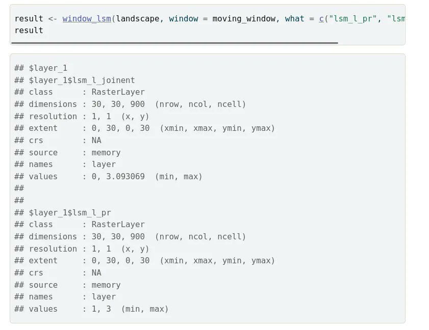 🔔 The landscapemetrics package series:🔔 

Moving window --- read more at buff.ly/3JnSudS .

#rstats #rspatial #landscapeecology