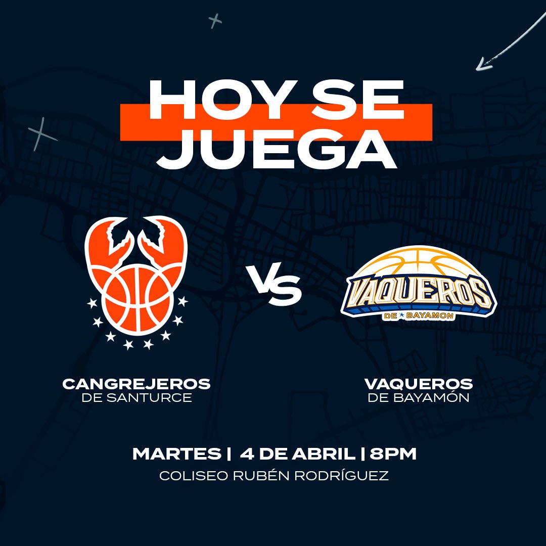 CangrejerosB's tweet photo. ¡Hoy se Juega🦀!

Todo el mundo para el Coliseo Rubén Rodríguez en Bayamón🏀

Vamos a hacer sentir el ruido del barrio 🔥

¡Viene, viene CANGREJEROS 🦀 ! 

#palancasarriba
#elruidodelbarrio https://t.co/XHjXoVEYtl