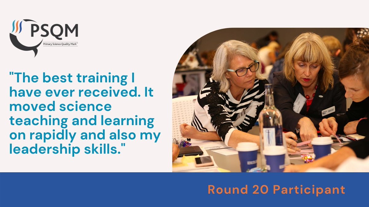 #PSQM enables schools to evaluate &amp; improve all aspects of science teaching &amp; learning, raising it's profile &amp; inspiring staff to make connections between science &amp; other subjects.
Express your interest now bit.ly/3vAs7fi
#PrimaryScience #PrimarySchool #STEMEducation