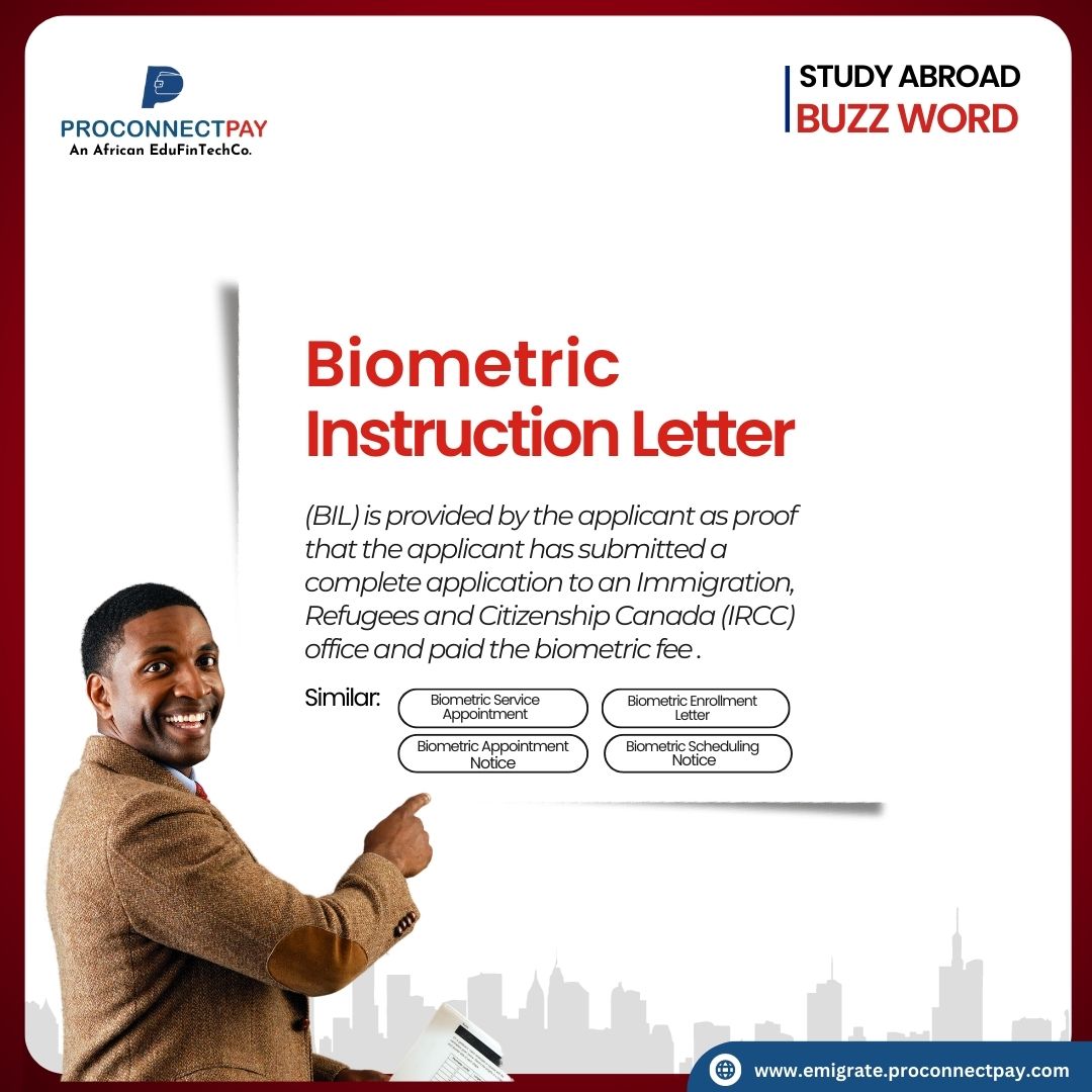 ProconnectPAY's tweet photo. When you submit your application, you will be required to pay your biometric fee.

A Biometric Instruction Letter will be sent to you which you bring along on your biometric appointment date.

#study #studybroad #studyinusa #studyinuk #studyincanada #bil https://t.co/ZhC3IPsXIy