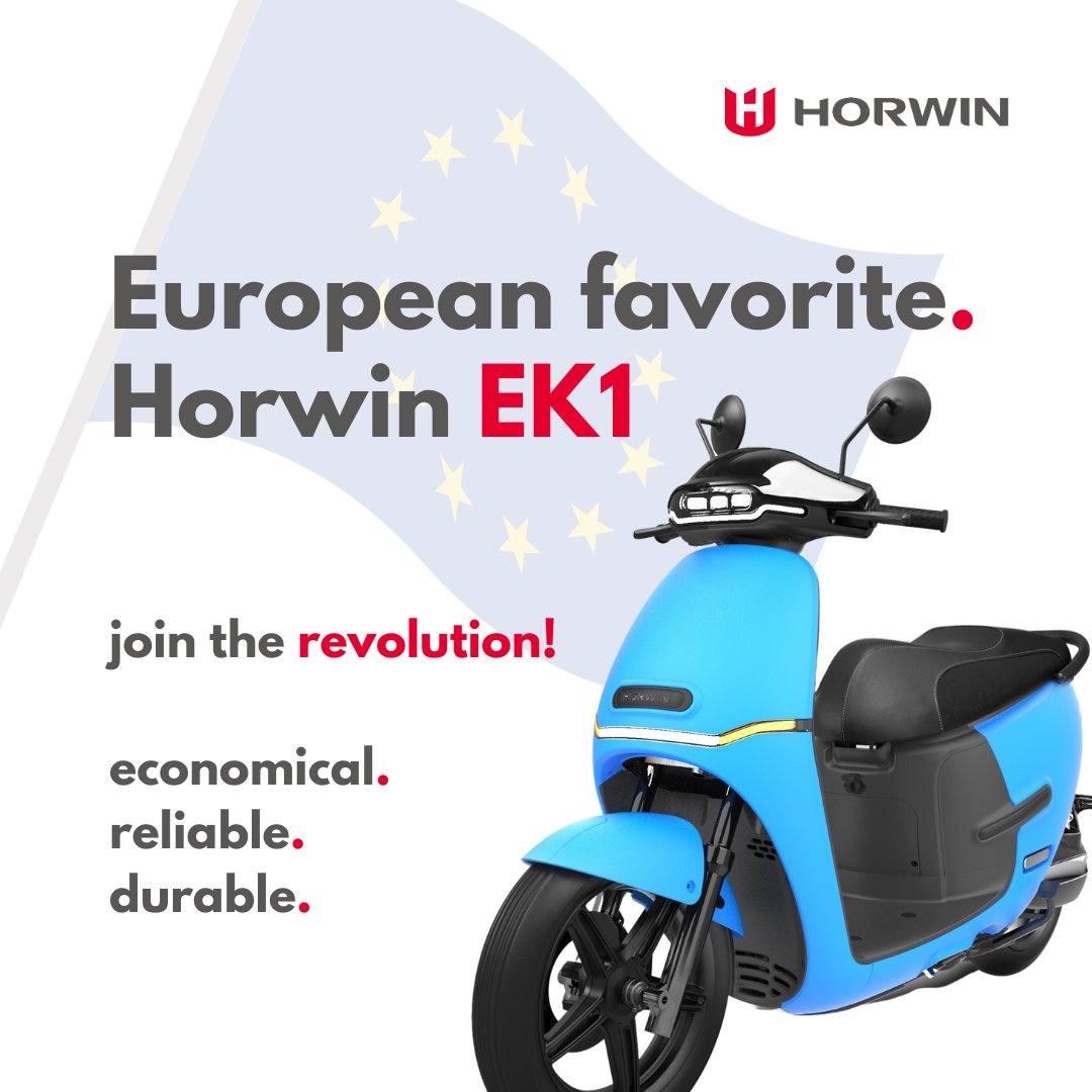 #Quality matters...  Our #Horwin EK range is proving to be a very popular choice for electric scooters in the European market. Performance, reliability &amp; durability are most important when developing our range of electric scooters.  Learn more: horwin.co.uk