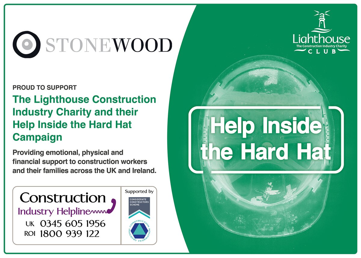 The Lighthouse Charity (@wearelhcharity) on Twitter photo We're delighted to welcome onboard <a href="/GroupStonewood/">Stonewood Group</a> who have become one of our newest company supporters! Thank you for choosing to Help Inside the Hard Hat.
#mentalhealth #construction #HITHH #charity We're delighted to welcome onboard <a href="/GroupStonewood/">Stonewood Group</a> who have become one of our newest company supporters! Thank you for choosing to Help Inside the Hard Hat.
#mentalhealth #construction #HITHH #charity