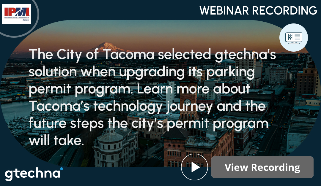 Is your city considering digitizing its parking permit program? Learn how Tacoma Parking Services went digital with their permit program using gtechna's permitting software.

Follow the link to view the recording!
gtec.ly/42Y8e0o