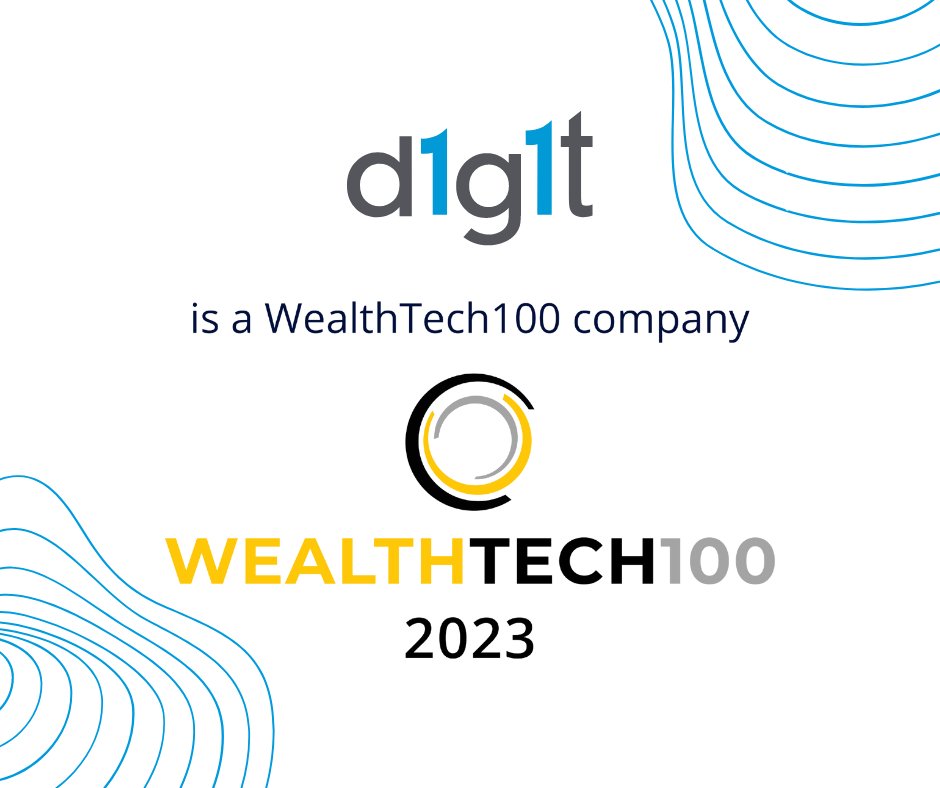 d1g1twealth's tweet image. We are thrilled to announce that d1g1t has been named in the 5th annual #WealthTech100 list!

We are proud to be once again recognized as one of the leading companies that are transforming the #wealthmanagement industry.

@Fintech_Global 

d1g1t.com/2023/04/04/wea…