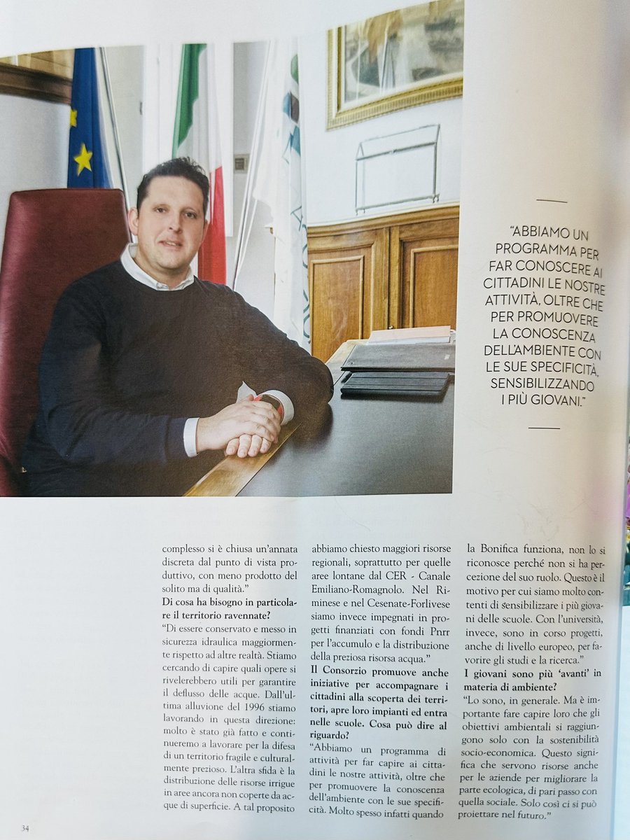 “Acqua bene prezioso”nel redazionale di In Magazine sul Consorzio di Bonifica della Romagna.Un ringraziamento importante alla giornalista Roberta Bezzi e a Lidia Bagnara per le foto.#INMagazine #robertabezzi #lidiabagnaraofficial #bonificaromagna #consorziodibonificadellaromagna