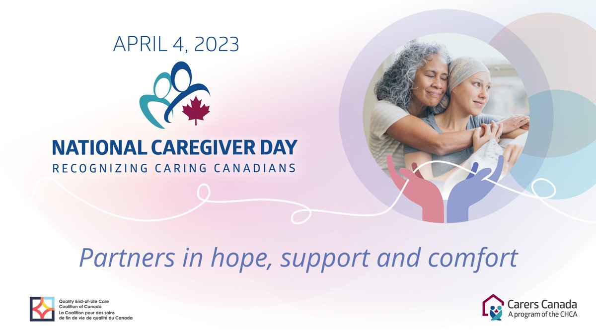 April 4th is #NationalCaregiverDay! Today, we celebrate the vital role #Caregivers play in the lives of #Patients & families & as critical members of the #Healthcare team.

Learn more about National Caregiver Day here: loom.ly/Ojq_Bes

#PeopleCentredCare #CDNHealth