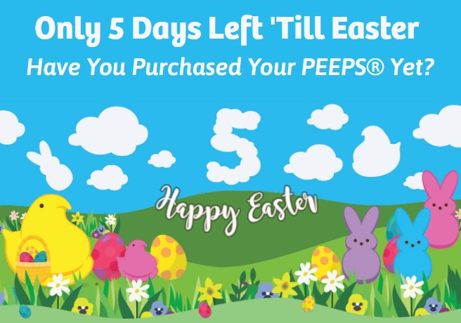 PEEPSANDCOMPANY's tweet image. Easter is right around the corner! There's still time to stock up on your favorited PEEPS® Candy. visit peepsandcompany.com now and be ready for Sunday. #Easter2023 #PEEPS #Candy #peepsbrand #peepsandcompany
