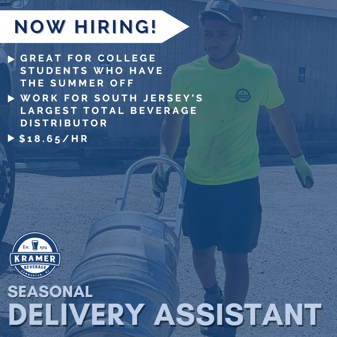 KramerBeverage's tweet photo. We're #Hiring! Check out our website to apply today: https://t.co/FIH2z08n0V https://t.co/eSlDNzPGt7