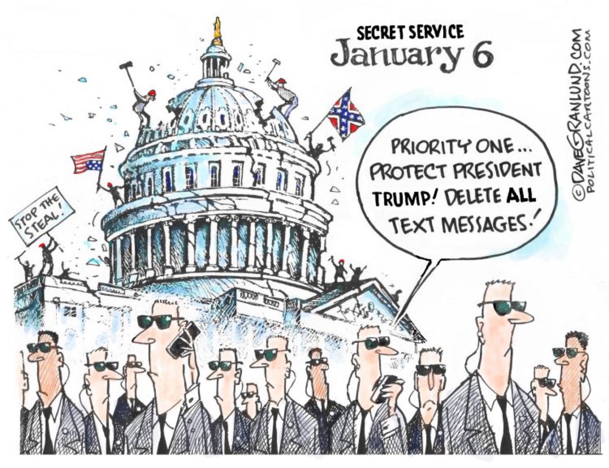 namwella1961's tweet photo. Jack Smith has subpoenaed the J6 Secret Service agents in Trump's detail. 

I understand the Secret Service's job was protecting Former President Donald Trump.

I don't understand why they thought it was their job to help him cover up a crime.
#ProudBlue #TrumpArrest #TrumpIsDone https://t.co/gHv48n7jXC