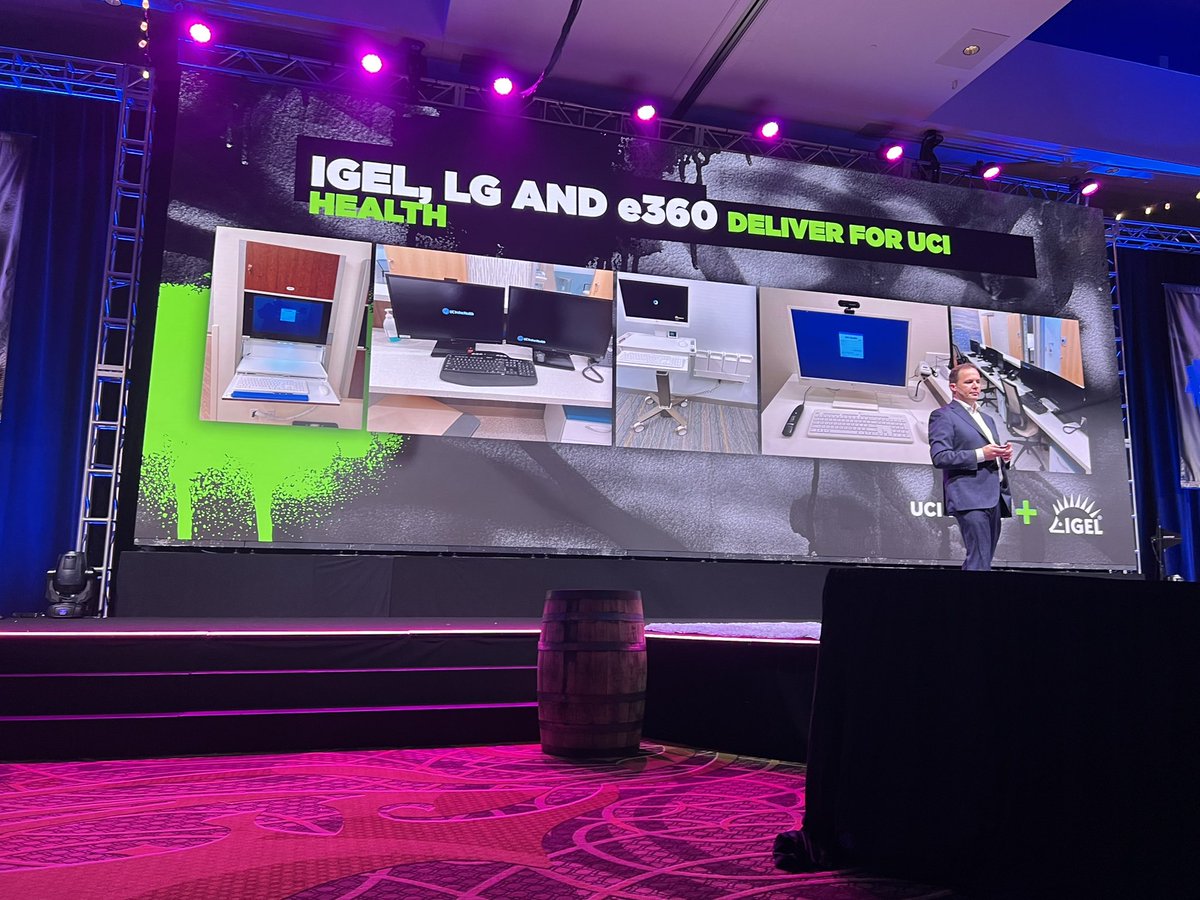 TheAlSolorzano's tweet photo. Thanks to @IGEL_Technology and @LGUS for delivering the best solutions to @e360 clients to simply, securely and cost-effectively manage their digital  workspace. https://t.co/Gyv8rygQqJ