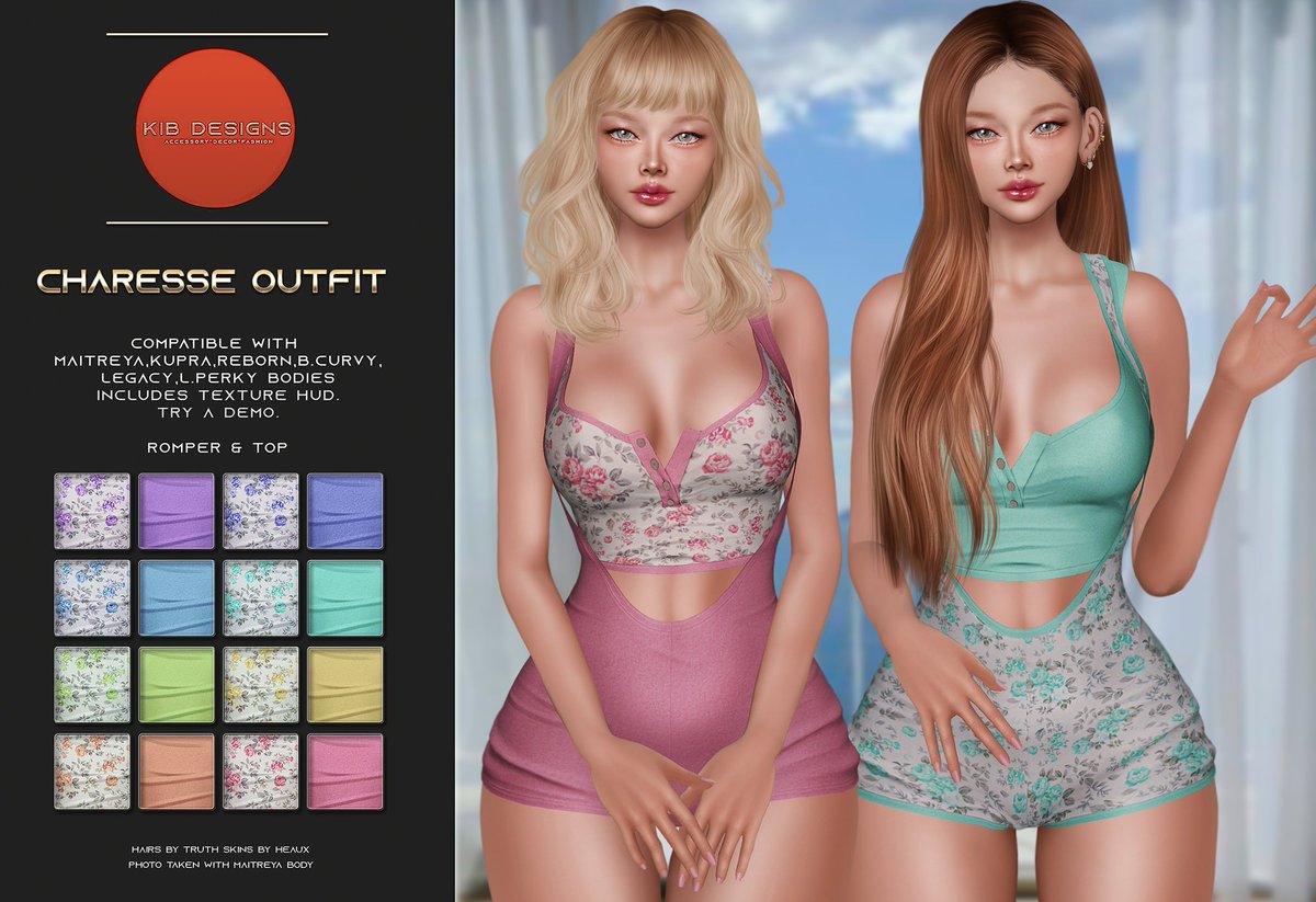 kib_kira's tweet photo. New Release!
KiB Designs - Charesse Outfit @ Designer Showcase 5th April 
Dates: April 5th - 25th
Flickr -> https://t.co/hnjV3L9Xru
Blog -> https://t.co/4Vh2qLWoav
#SecondLife #Metaverse #3DClothing #3DWork #DigitalWork #GameWork #NoAI https://t.co/dcEzbnHVMo