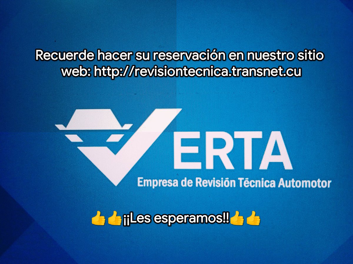 crta_de's tweet photo. #LatirAvileño #CubaViveYTrabaja #JuntosPorUnaViaSegura #ErtaCav Un cordial saludo a todos nuestros clientes 👍👍👍👍👍 https://t.co/Lk2eaZnIKi