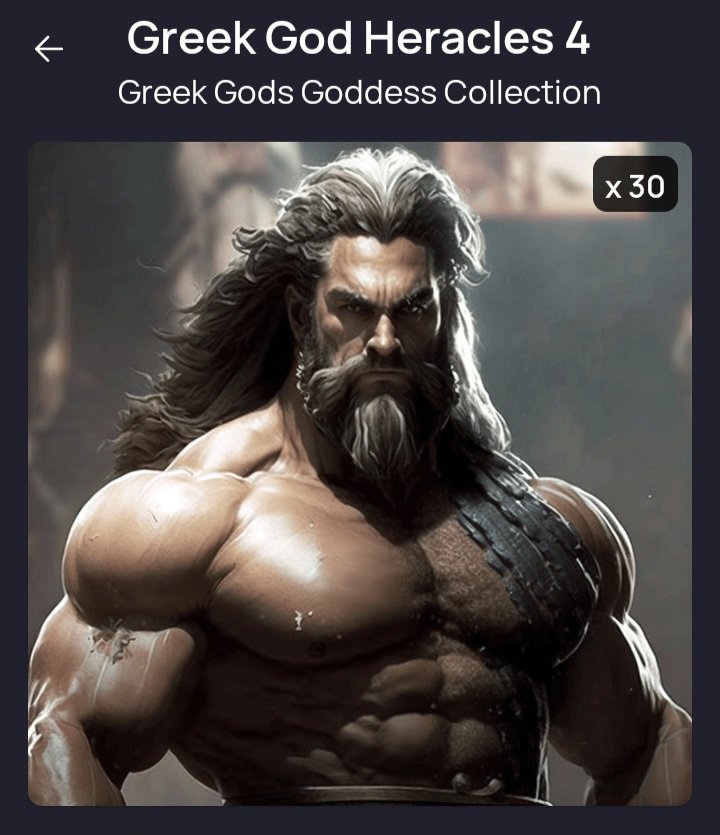 Technomonkee's tweet photo. Greek God Heracles#4

30 available 
RULES 👇
Like
Follow 
Retweet 
Tag someone 
Wallet
#NFTs
#EnjinNFT
#Enjin
#NFTGiveaway
#NFTCommunity 
#NFTartwork 
#NFTcollections 
#Greekgods 
#GreekMythology https://t.co/jNh45LSkU4