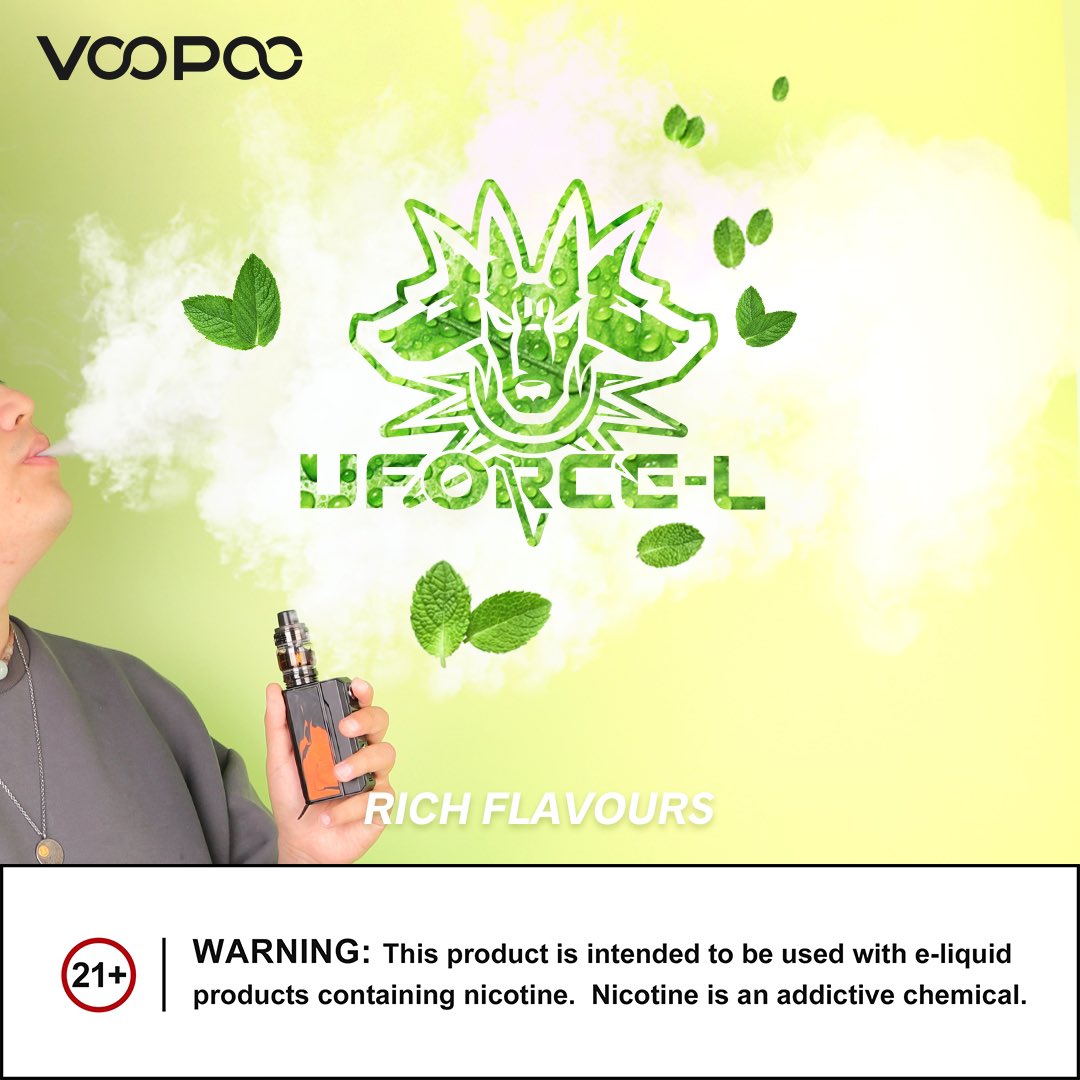 VOOPOO_OFFICIAL's tweet photo. VOOPOO Uforce-L TANK.
Let you feel the most original flavors. ๐๐๐
#voopoo #uforceltank #drag4 #vape #vapelife https://t.co/HqeqE4m1av