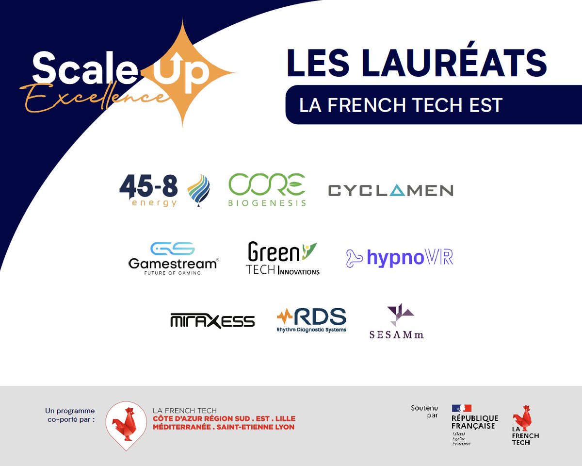 Nous sommes fiers de contribuer à l'essor des écosystèmes French tech dans le grand Est ! Merci La <a href="/FrenchTech_Est/">La French Tech Est</a> 

#FrenchTech #startup #success