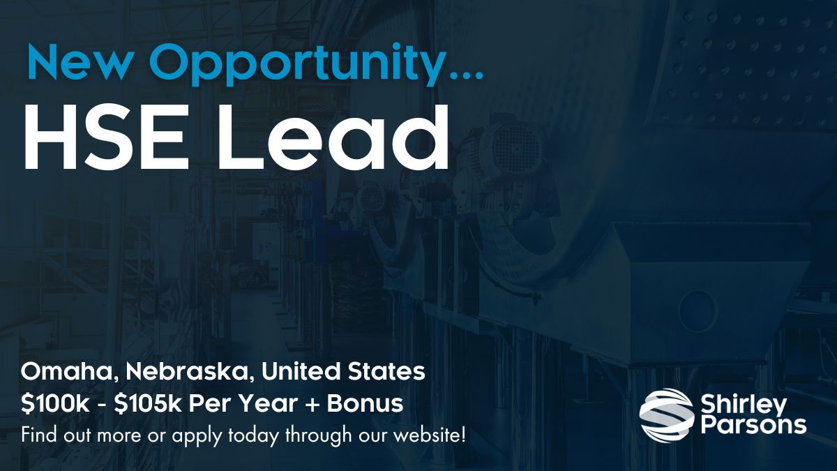 A global, industry-leading chemical manufacturing company are seeking a HSE Lead to join their key facility in the Omaha, NE area.

Apply here: bit.ly/3mddbBL 

#healthandsafety #jobs #hiring