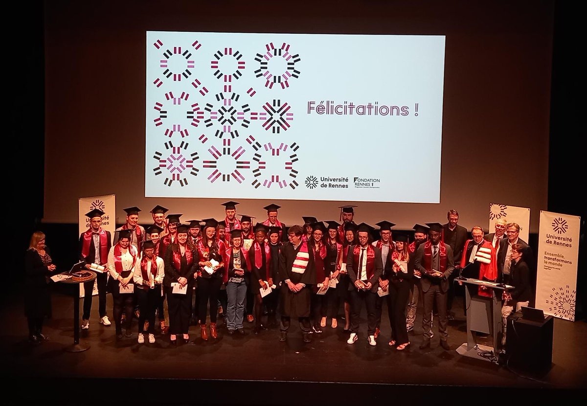 RennesUniv's tweet photo. Félicitations aux docteures et docteurs @RennesUniv dans les domaines #biologie #santé #materiaux et #environnement dont Ronan Abhervé, Alice Miral, Arun Dhaka  et Jeanne Kergormard récompensés par @FondationR1
#Phd #doctorat #Rennes https://t.co/nK5HvZCAHA