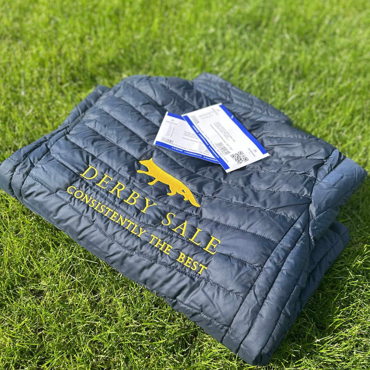 Tattersalls Ireland (@tattersalls_ie) on Twitter photo ✨COMPETITION TIME✨
Win an exclusive #DerbySale jacket and 2 tickets for the Easter Festival, in celebration of the €100,000 George Mernagh Memorial Sales Bumper at <a href="/Fairyhouse/">FairyhouseRacecourse</a> this weekend.
All you have to do is retweet and follow! The winners will be announced Thursday🤩 ✨COMPETITION TIME✨
Win an exclusive #DerbySale jacket and 2 tickets for the Easter Festival, in celebration of the €100,000 George Mernagh Memorial Sales Bumper at <a href="/Fairyhouse/">FairyhouseRacecourse</a> this weekend.
All you have to do is retweet and follow! The winners will be announced Thursday🤩