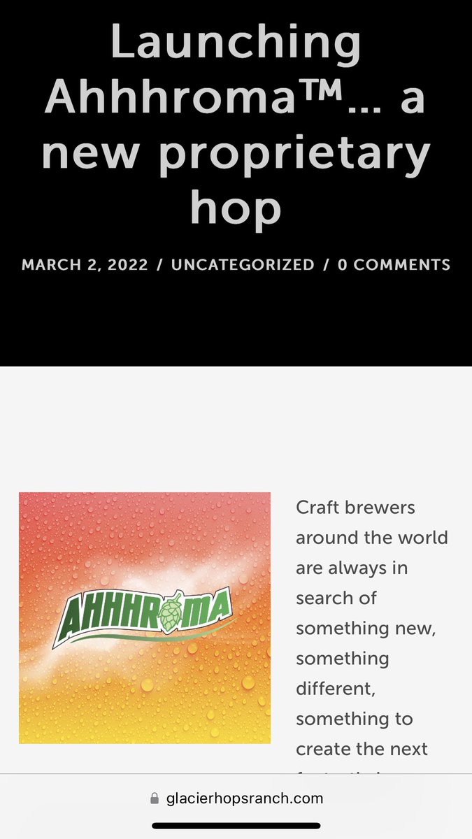 Sorry but when the name of the hop is this cringe it’s an impediment to actually allowing ourselves to use it in a beer