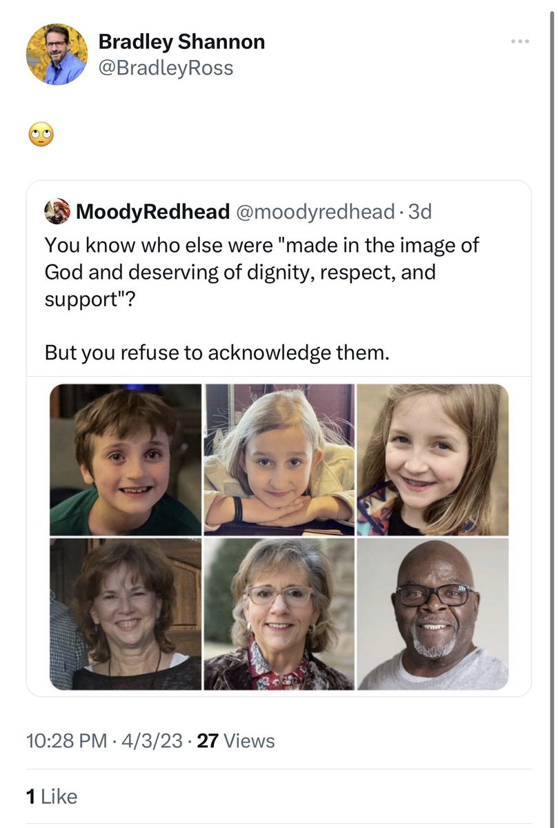 MoodyRedhead on Twitter "This douchewaffle rolls his eyes at murdered