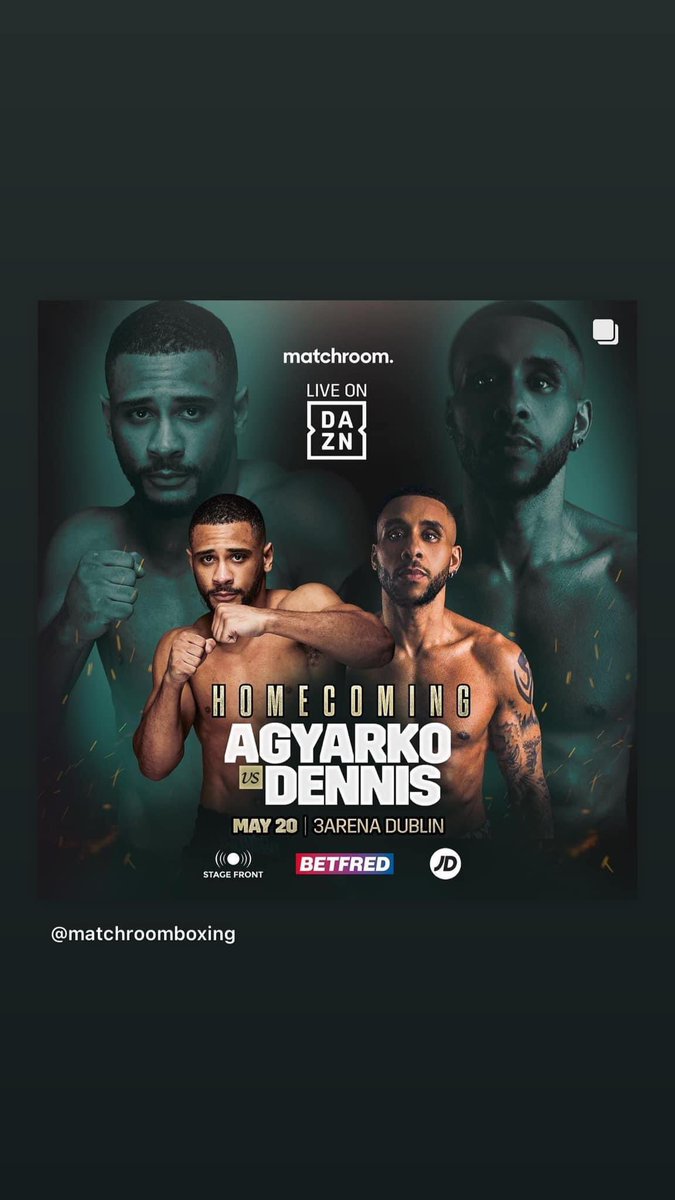 Jordan_menace91's tweet photo. May 20th @GoGetterDennis is fighting in Dublin on a Great Show GoGetter Time @Leeeaton88 @vez1981 @pathawley477 @boxingrob1990 @DAZNBoxing @MatchroomBoxing https://t.co/hmyO5c6yMg