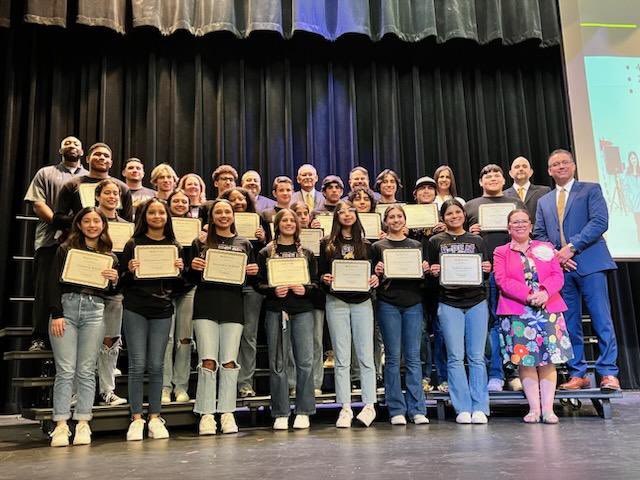 School board recognition for our district champs.
