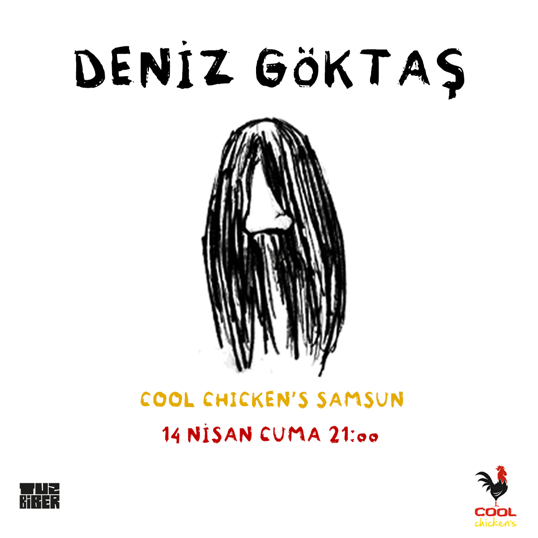 Deniz Göktaş politik ve kara mizah esintili şovu ile
📣14 Nisan Cuma 21:00'de
📍Cool Chiken's Samsun'da!
Biletler: biletino.com/tr/e-m3e/deniz…