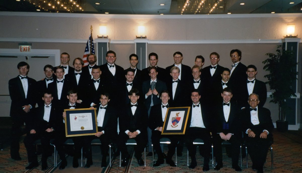 BetaThetaPi's tweet photo. The Furman chapter has surely been "A haven of friendship" since its founding. Happy 25th anniversary to the Zeta Lambda Chapter! #menofprinciple https://t.co/vkZkf1shWD