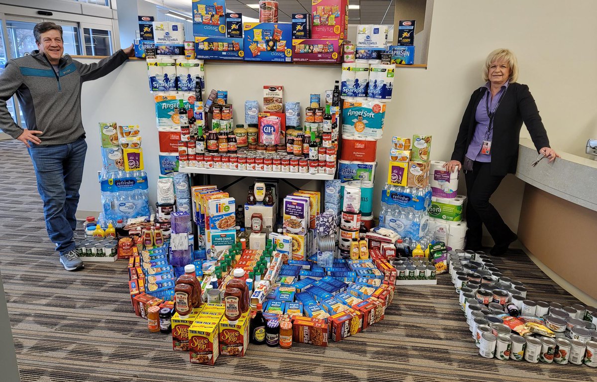 AdaCoAssessor's tweet photo. Ada County Assessor's Office,  we feel happy and  proud to be able to cooperate with 2023 MARCH TO END HUNGER Community Food drive and can Castle Competition.
 Thank you for giving us the opportunity to be part of it. https://t.co/tUEau8d6Ef