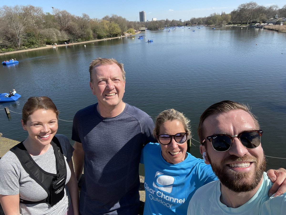 Mike_Reeves15's tweet photo. Fab lunchtime #run with a few of the @clearchanneluk chasers around hyde park! The weather was just unreal. Thanks for the motivation to get that 8km run in! Same time next week? ;) #lunchtimerun #team #motivation #runningbuds #sunshine #spring https://t.co/daM4zgMO0G