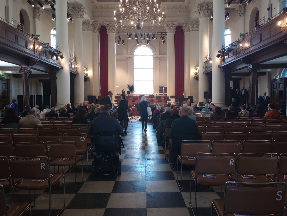 Stepped in at the last minute on viola for <a href="/CSChoir/">Civil Service Choir</a> @StJohnsSmithSq Dvorak Mass in D