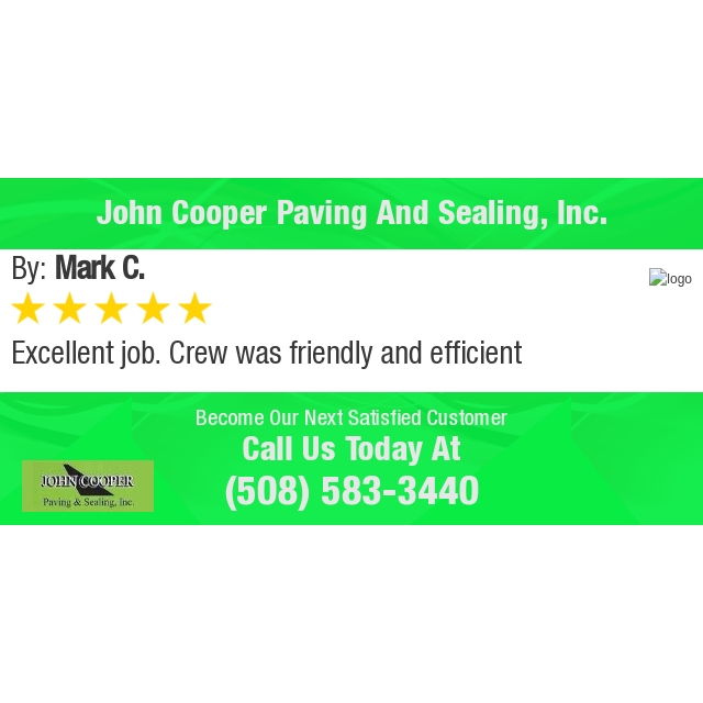 Cooperpaving's tweet image. 5 Star: Mark C. "E..." bbb.org/boston/busines…