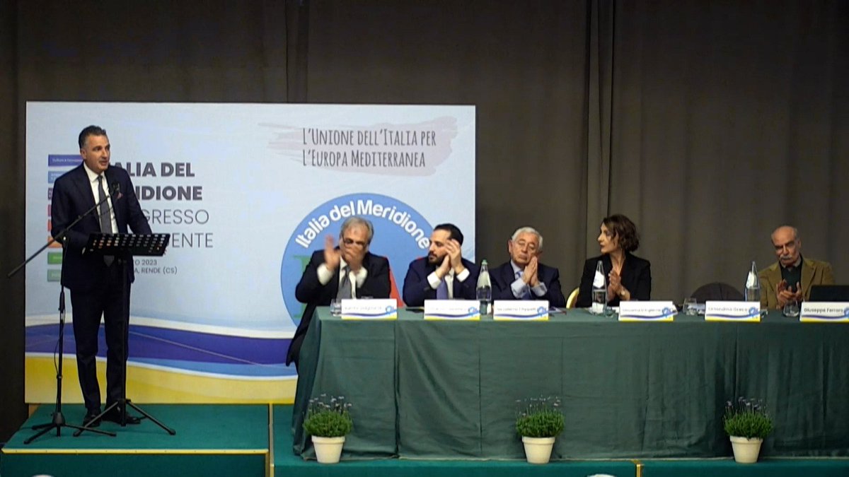 IdM2023's tweet photo. L'Unione dell'Italia per l'Europa Mediterranea #italiadelmeridione #congressocostituente https://t.co/Oju42HNRnm