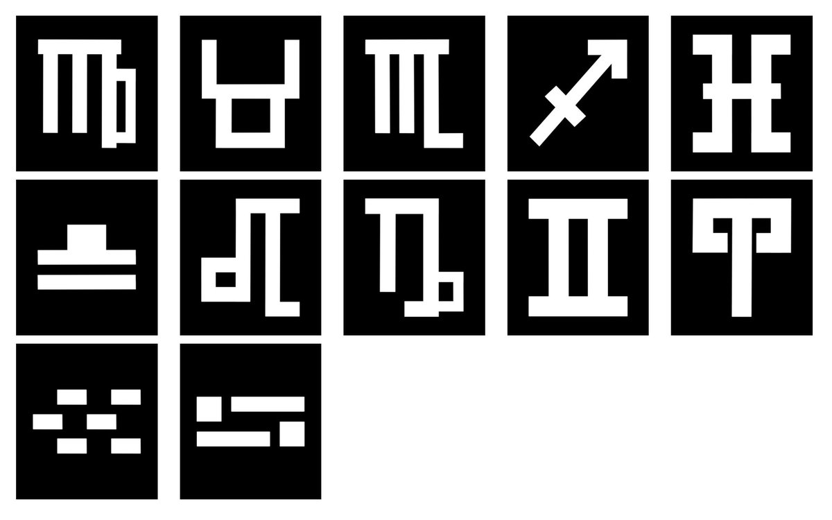 New design…. Zodiac signs 
#astrology #NFTCommunity  #minimalism #cubism  #abstract #femaledesigner