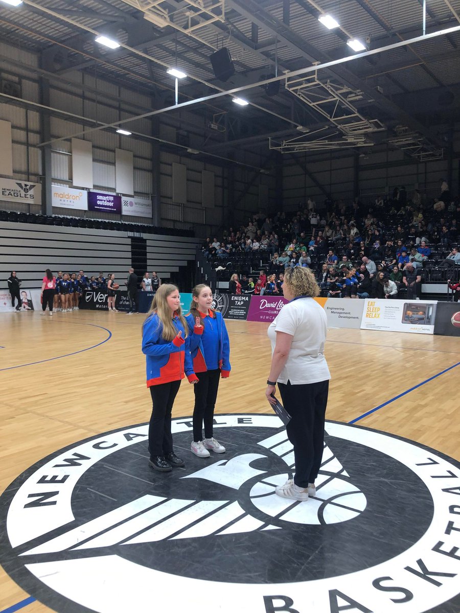 FHGuides's tweet photo. A first for promise making for us, two Guides made their promise on court at half time during the @NewcastleEagle WBBL game
@Girlguiding @GirlguidingNT @GirlguidingNEE @GirlguidingCEO @Chief_Guide https://t.co/WjKVP5R1gI
