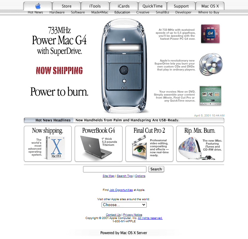 Apple website on this day 22 years ago

#WebDesignHistory