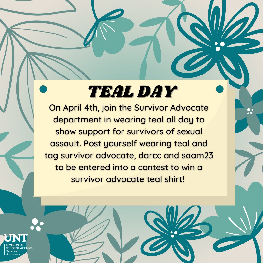 UNT Survivor Advocate (@untsurvivoradv) on Twitter photo 