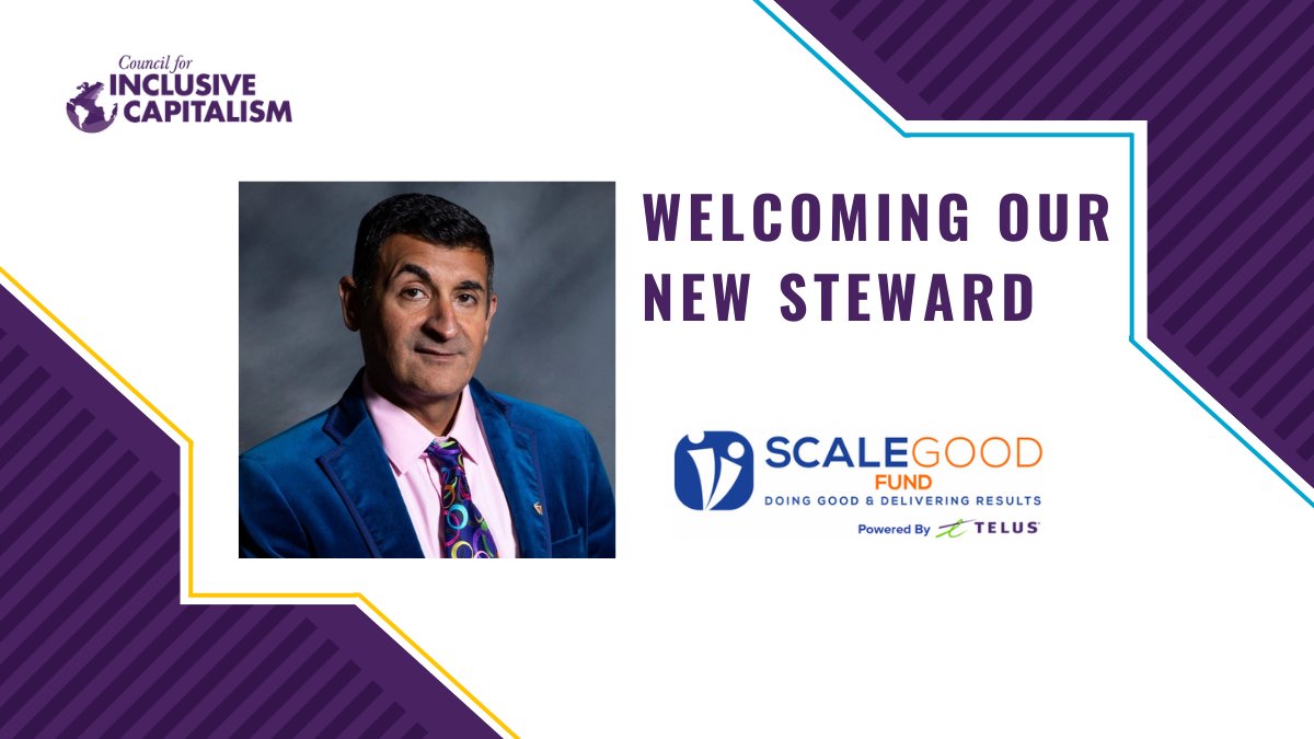 Ashif Mawji, Managing Director of <a href="/scalegoodfund/">ScaleGood Fund (Social Impact VC Powered by TELUS)</a> has joined the Council for Inclusive Capitalism. ScaleGood Fund is a social impact venture capital fund with a commitment to gender equality. Learn more here: ow.ly/7o0T50NzRzW