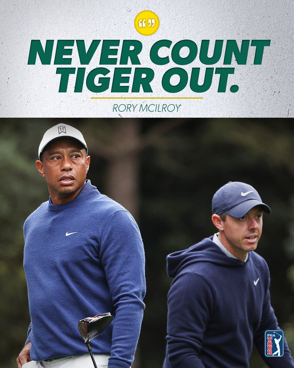 PGATOUR's tweet photo. Rory knows.

#TheMasters https://t.co/e6eStNsEve