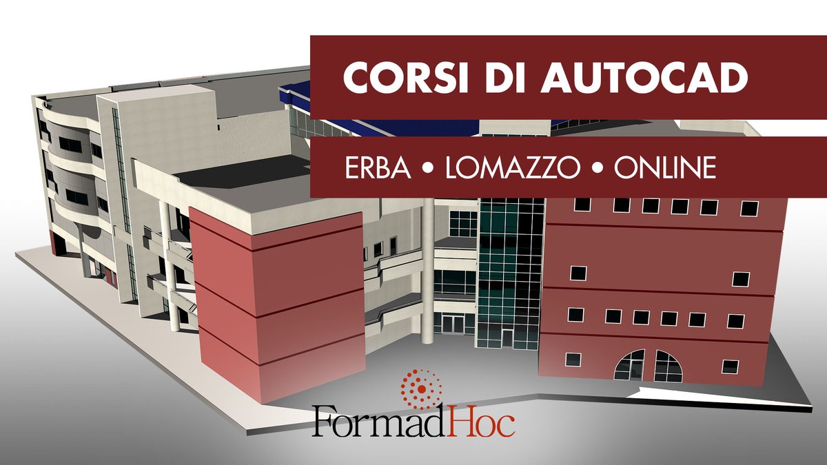 FormadHoc's tweet image. I nostri corsi collettivi di AutoCAD sono in partenza nelle sedi di Erba, Lomazzo e online: bit.ly/corsi-autocad

#AutoCAD #CAD2D #CAD3D #CorsiCAD #CorsiAutoCAD #ProgettazioneCAD