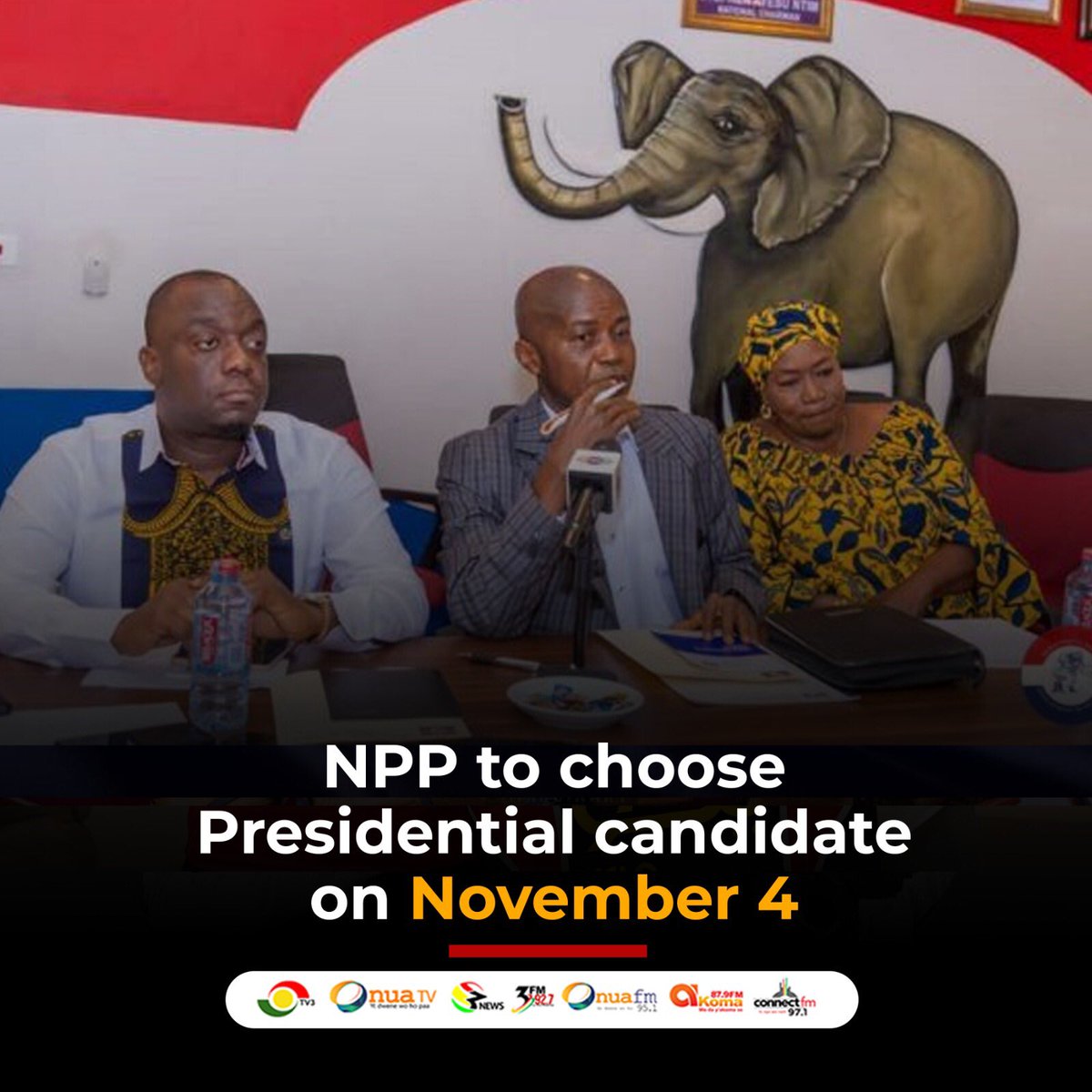 TV3GH on Twitter "NPP has set November 4 as the date for its