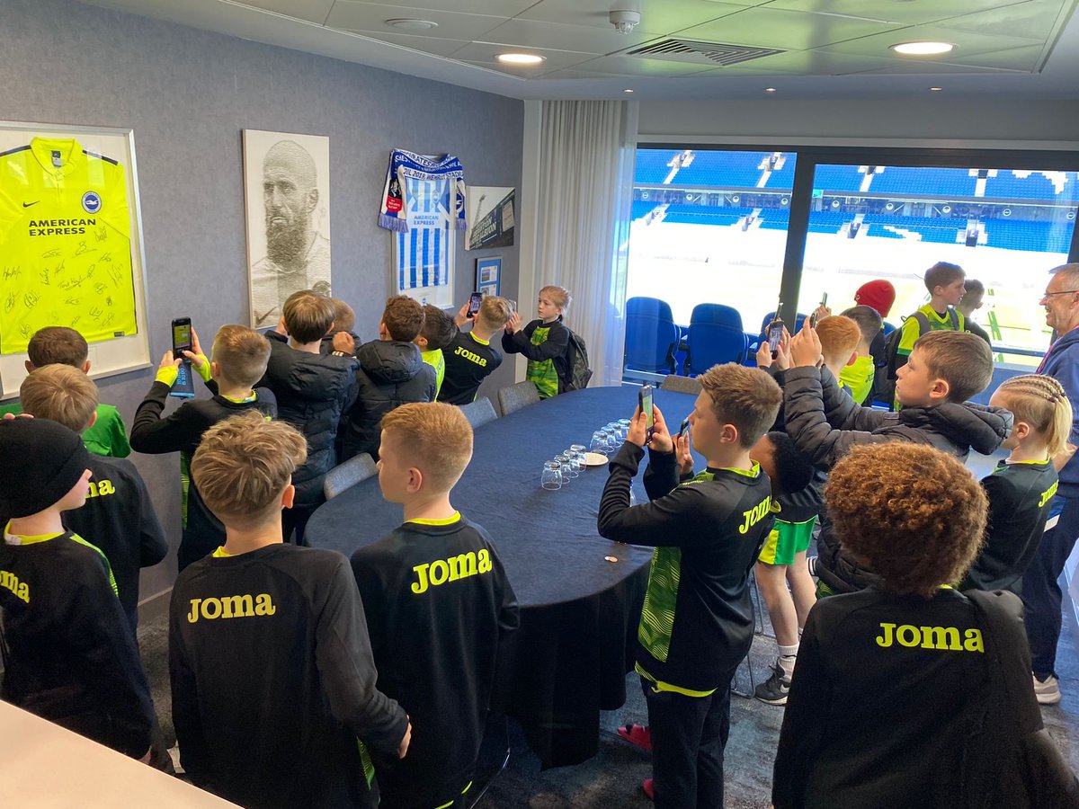 CSFFootballEd's tweet photo. TOUR | First up today was a tour of @OfficialBHAFC. Great for the players to learn all about the stadium changes as the club develops. https://t.co/YyfDsTJJ9W
