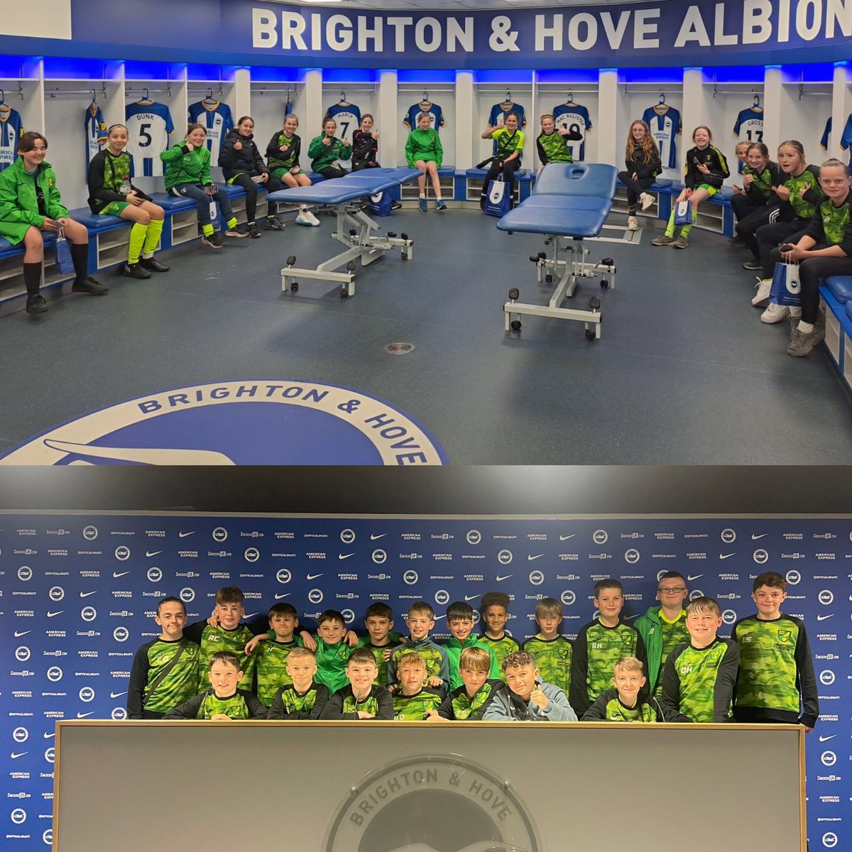 CSFFootballEd's tweet photo. TOUR | First up today was a tour of @OfficialBHAFC. Great for the players to learn all about the stadium changes as the club develops. https://t.co/YyfDsTJJ9W