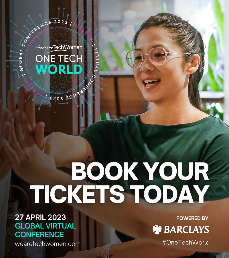 Did you know 17% of tech workers in the UK are female, with even fewer in senior leadership? ❌ Join @WeAreTechWomen's #OneTechWorld on the 27th April as we support #WomenInTech with the resources to succeed 💡 🔗 bit.ly/OTW_23 #WomenInSTEM