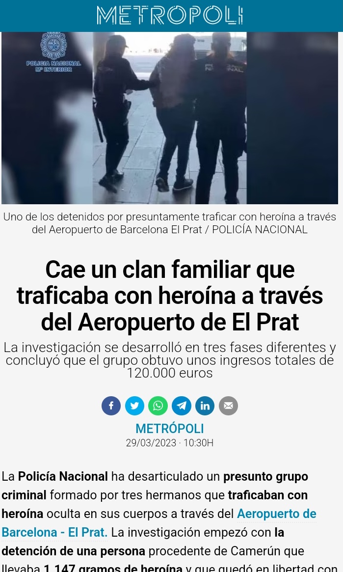 JosemaVallejo's tweet photo. Barcelona
Machetazos
Tráfico de heroína
Bandas de inmigrantes indios
Bandas de inmigrantes pakistaníes

Ni en los extrarradios de Barcelona ni en su centro hay problemas de Bandas, drogas o violencia y la Inmigración ilegal desbordada no tiene ninguna relación con la delincuencia https://t.co/uqZJ6SmGAg