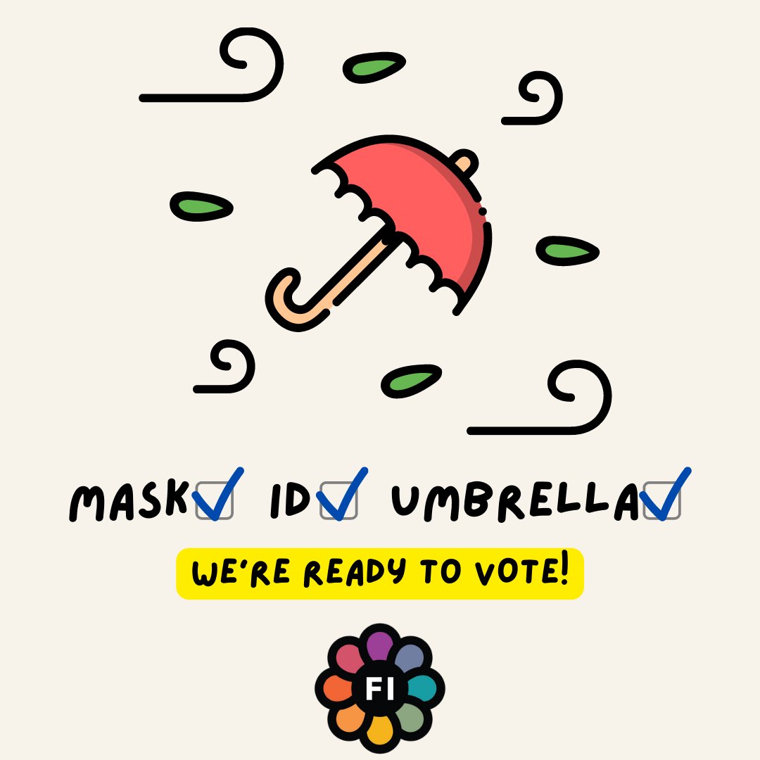 AboutFreedomInc's tweet photo. Happy #WIElection Day! It's voting time!🗳️
☔Make your way to the polls rain or shine & bring your friends & family with you to vote too! We're voting for our Mayor, Supreme Court, & more!
⏰Remember polls close at 8 PM! Find your polling location at: https://t.co/lLcc2ZAGzT! https://t.co/W0WtKMo2SR