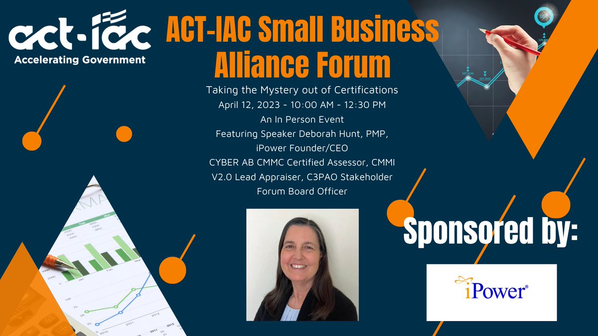 iPowerLLC's tweet photo. It's an honor for iPower's CEO/Founder Deb Hunt to speak about the importance of corporate certifications to the ACT-IAC audience on April 12.  Register here:  https://t.co/pcw7cTOQmR https://t.co/JKvRbr9Nft