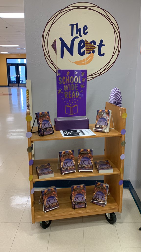 learnwlachance's tweet photo. #SchoolWideRead #TheNest #WeLovePonti @JamesPonti @FalconCove @PrincipalFCMS https://t.co/mE0ggoP0SF