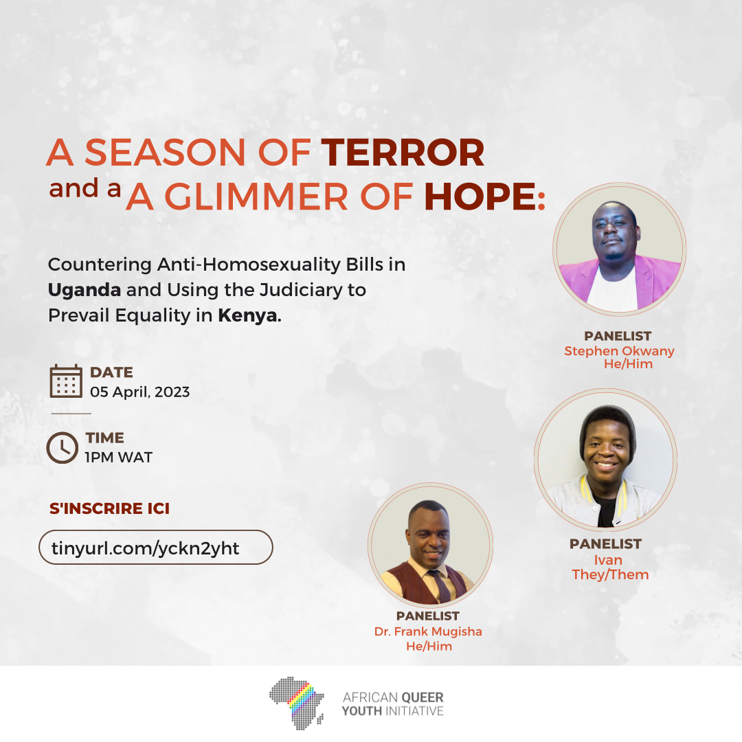 OkwanyStephen's tweet photo. Welcome to a constructive dialogue tomorrow 05.04.2023. Decriminalize Authentic Expression and affirm sexual diversity in East Africa. #AHB2023 #BoldQueers #WeAreValid https://t.co/LjsFlDb2eU